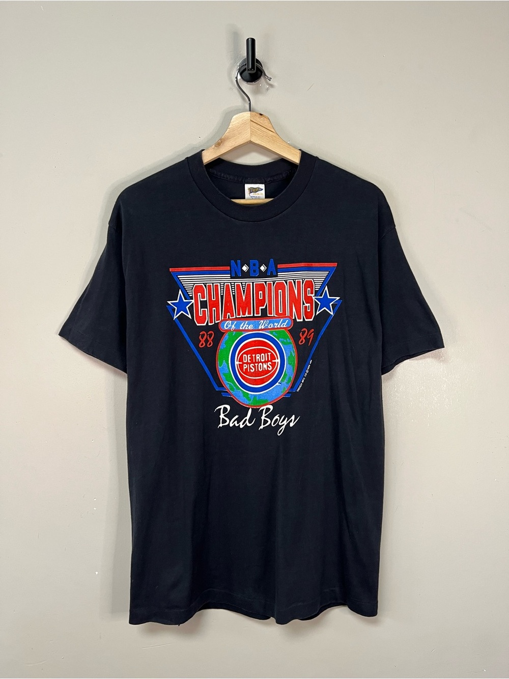 Vtg 1989 Detroit Pistons Championship Shirt